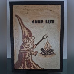 Custom Camp Life Gnome 3D Image Wall Art